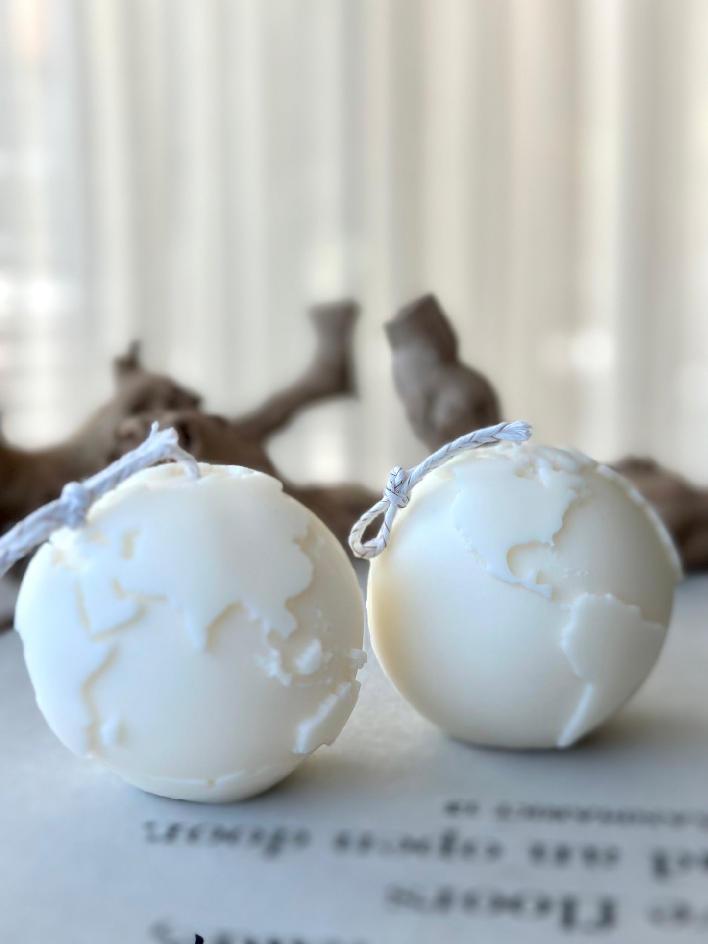 Globe Candle - Set of two